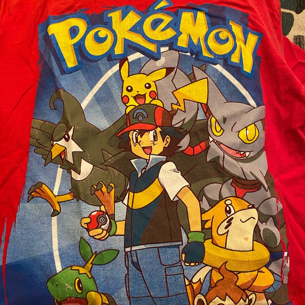 Red Boys Pokémon Tee